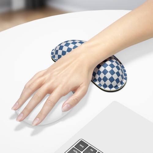 Dapesuom Mouse Wrist Rest, Cute Ergonomic Memory Foam Mouse Wrist for Computer Desk Mats Support, Hand Rest Pad Cushion for Gaming, Office, Laptop, Men, Women, Pain Relief & Easy Typing, Dark Navy