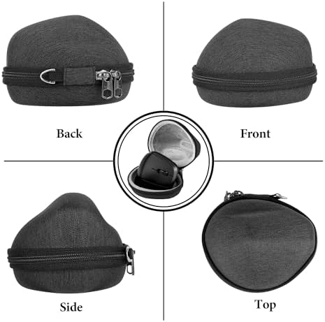 Geekria Ergonomic Mouse Case, Compatible with Razer Pro Click V2 Vertical, Hard Shell Travel Carrying Case (Dark Gray)