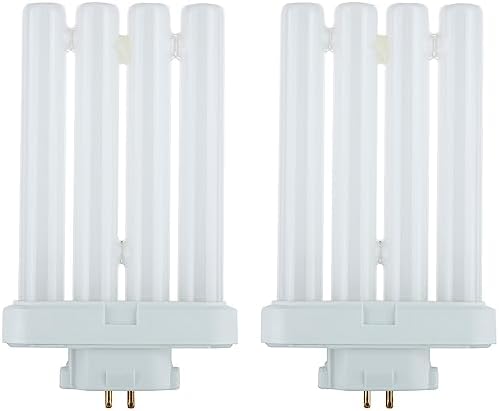 Sunlite 40530 FML27/30K/2PK Quad Tube Plug-in Compact Fluorescent Lamp, FML 4-Pin, 27 Watts, 1500 Lumens, 3000K Warm White, 4-Pin (GX10q4) Base, 120 Volts, 2 Pack
