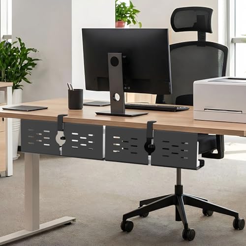 KEEGH 16 in Under Desk Cable Management Tray, Capacity Cable Tary, 3 Pack