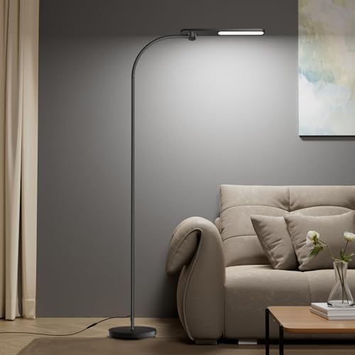 Honeywell LED Floor Lamp for Reading CRI97 Full Spectrum Dimmable Gooseneck