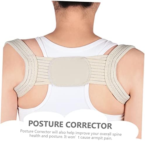 PartyKindom Adjustable Back Posture Corrector Strap for Men and Women