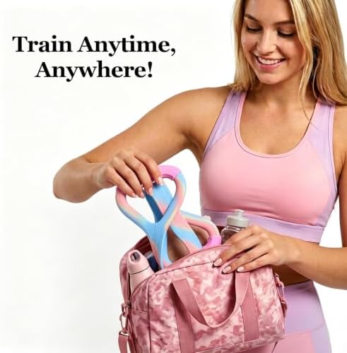 Figure 8 Resistance Band with Handles, Elastic Bands for Working Out,Arm,Back,Shoulder Training Elastic Ropes