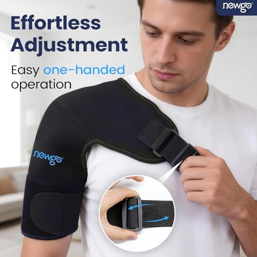NEWGO Shoulder Ice Pack, Compression for Both Shoulders, FSA Eligible, XL