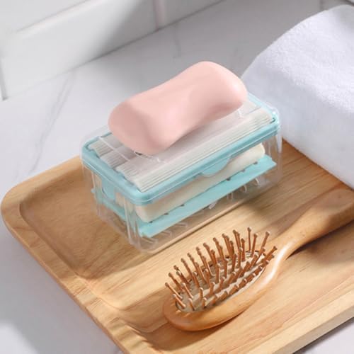 2pcs Multi Function Soap Foaming Tool Box with Roller Drainage Holder