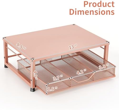 Computer Monitor Stand for Desk, Small Laptop Stand Riser, Broze