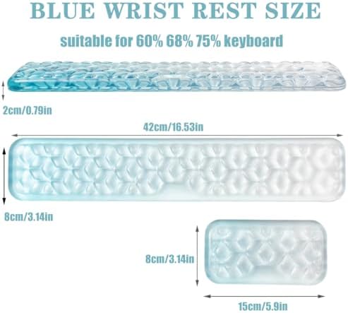 Gel Keyboard and Mouse Wrist Rest Set, Wrist Pad for Computer Keyboard
