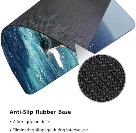 9.5x7.9 Inch Office/Gaming Mouse Pad, U.S. Navy Arleigh Burke - Class Destroyer Sailing on The Ocean Patriotic Military Theme Cute Anti-Slip Mat for Desk