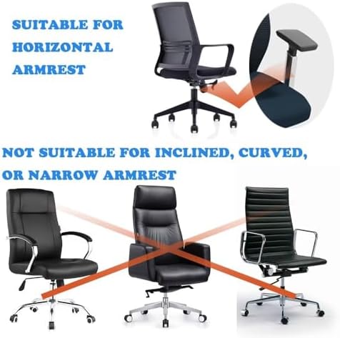 Upgrade Ergonomic Arm Rest Mouse Pads Dual Purpose for Desk and Chairs, Adjustable Armrest Wrist Support Attachment, Gaming Covers for Elbows and Forearms Pressure Relief Office Computer Desk Extender