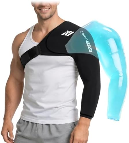 ComfiTECH Reusable Shoulder Arm Ice Pack Wrap for Pitcher & Recovery, XL