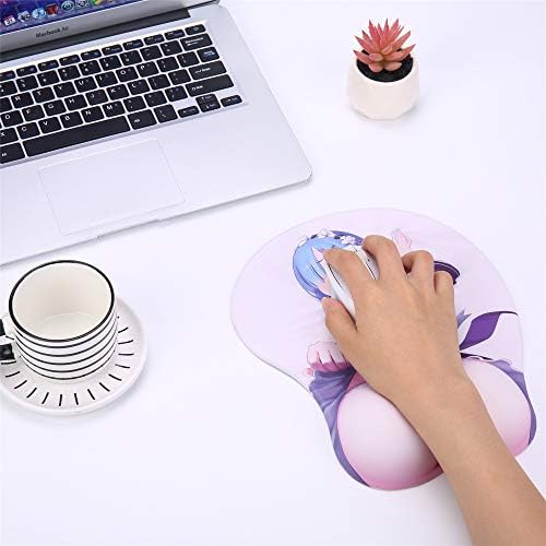 PP 3D Anime Mouse Pads with Wrist Rest Gaming Oppai Mousepads 2Way Skin