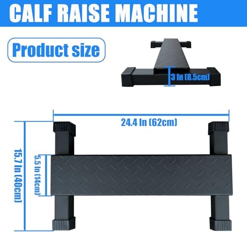 BLUSLM Steel Calf Raise Bar, Standing Machine for Stretching, Squat, Foot Stretch, Anti-Slip Solid Block (Calf Raise BAR 1)