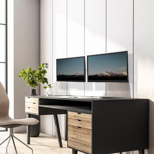 VIVO White Dual Monitor Wall Mount for 21-32 in Screens, MOUNT-TS32W