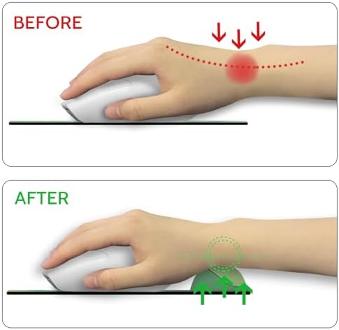 Blusabaca Cat Mouse Pad with Wrist Rest Ergonomic Mousepad Wrist Support