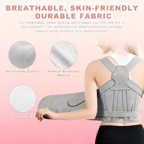 Back Brace Posture Corrector for Women and Men, Back Shoulder Support Belt