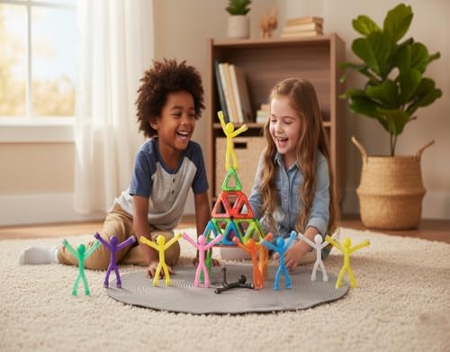 MAGMEN Magnetic Fidget Figures | Travel Toys for Kids (10-Piece Opaque)
