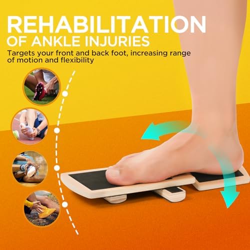Ankle Balance Board Foot Strengthener Trainer for Sprained Ankle, Stability Exercises, Physical Therapy, Plantar Fasciitis Relief, Posture Correction, Balance Training