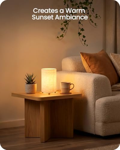 Small Table Lamps Set of 2, 8.1" Bedside Lamps Set 2 for Bedroom