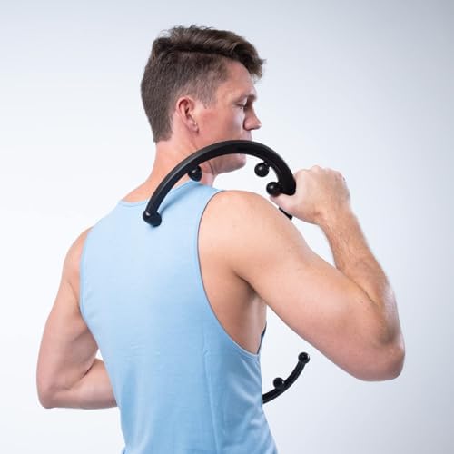 Body Back Buddy Elite Back Massager & Neck Massager for Pain Relief, Black