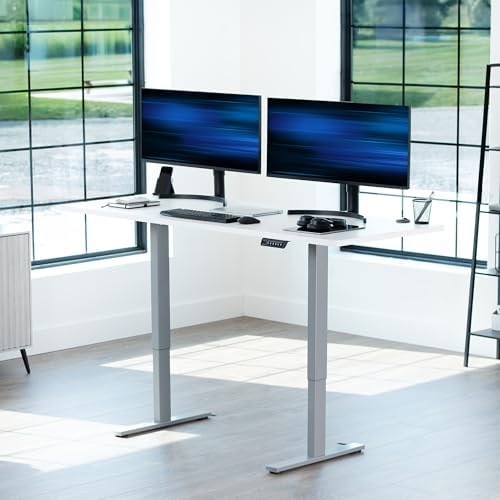 VIVO White 71 x 30 in Standing Desk, DESK-KIT-1G7W