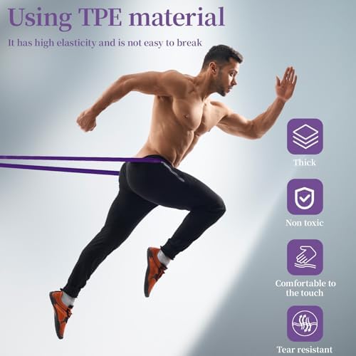 Resistance Exercise Bands Set Pull Up Assist Workout Fitness