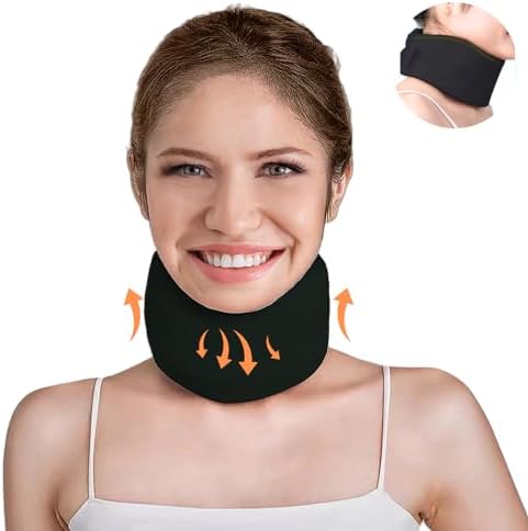 leeveel Neck Brace Cervical Collar,Soft Neck Support Relief Pain & Pressure in Spine for Women & Men,Adjustable Cervical Collar for Sleeping,Travelling,Office (L-19.3"X3.5")
