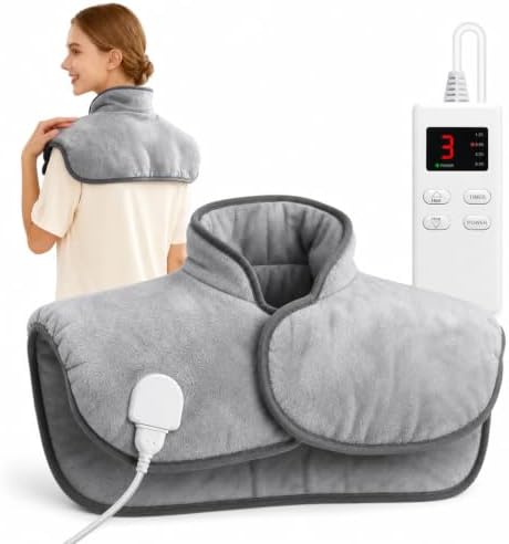 Heating Pad for Neck and Shoulders and Back, Weighted Electric Heat Pads
