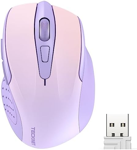 TECKNET Wireless Mouse, 2.4G Ergonomic Computer Mouse, 2600 DPI