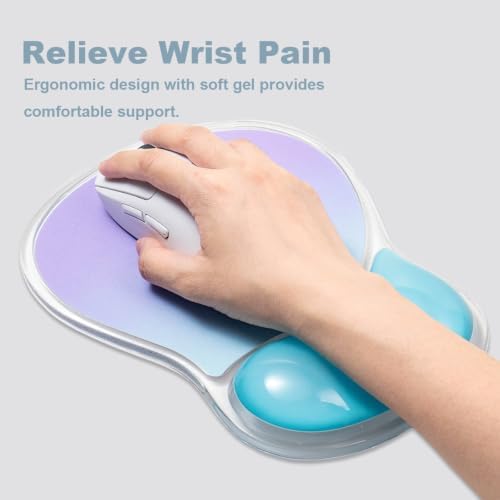 Keyboard Wrist Rest with Gel Mouse Pad - Ergonomic Mousepad Support