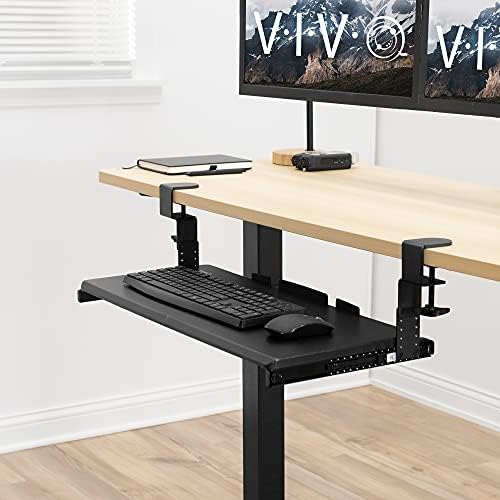 VIVO Black Height Adjustment Kit Brackets for Keyboard Trays, MOUNT-KB5SP