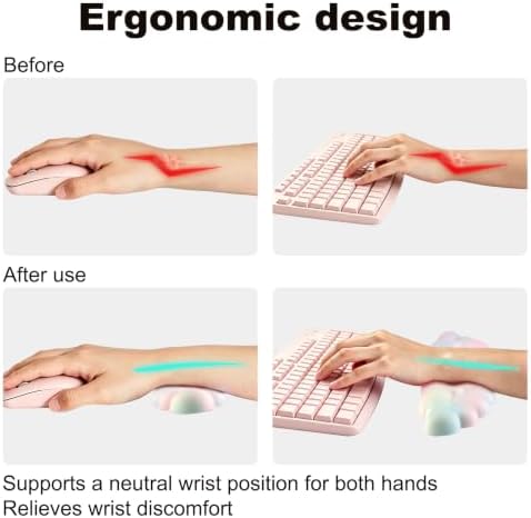Cloud Wrist Rest for Computer Keyboard,Mouse Wrist Rest,Keyboard Wrist Rest