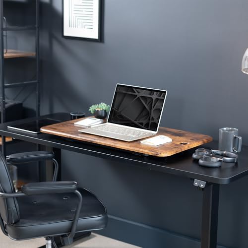 VIVO Vintage Brown 32 in Single Top Standing Desk Converter, DESK-V032JN