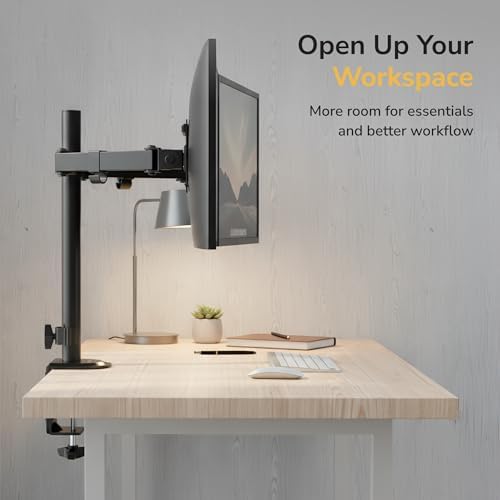 Mount-It Dual Monitor Arm, Heavy Duty Desk Mount for 2 Screens 13-32 in