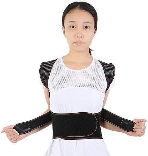 Bad Corrector, Breathable Mesh Kyphosis Brace With Double Y-Shape Lumbar & Shoulder Support, Adjustable Xl,