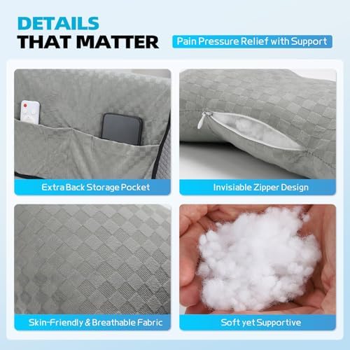 Recliner Head Pillow for Neck, Recliner Pillow for Headrest, Sofa, Chair