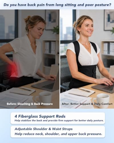 Posture Corrector for Men & Women, Medical-Grade Back Brace