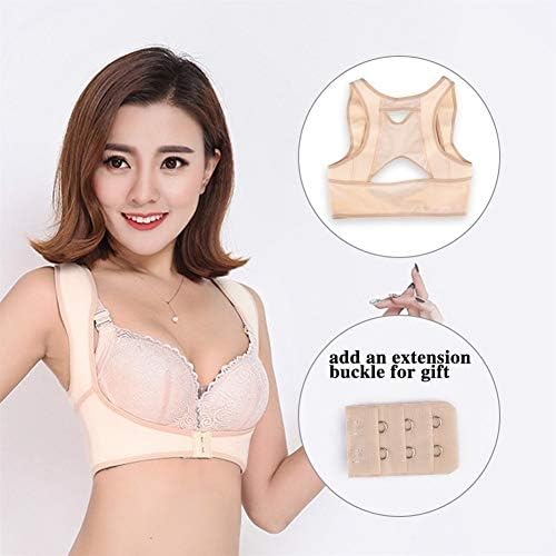 DSMYYXGS Invisibility Women Back Posture Corrector Upper Back Shoulder Spine Clavicle Support Belt Orthopedic Corset Humpback Relief (Size : Large)