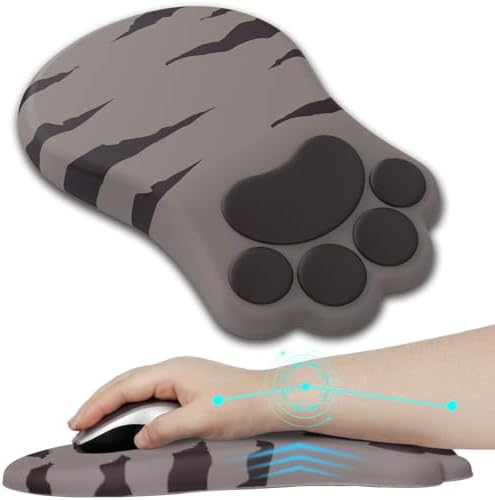 L-SPOUTTO Ergonomic Mouse Pad with Wrist Rest,Cute Mouse Pad Wrist Support
