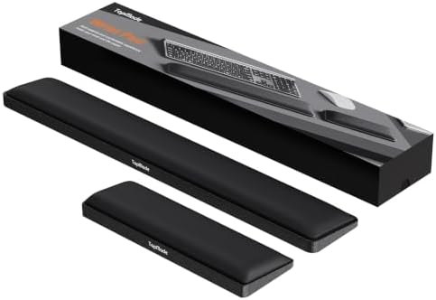 Cooling Gel Wrist Rest Set, Full-Size Keyboard & Mouse Wrist Support Pad