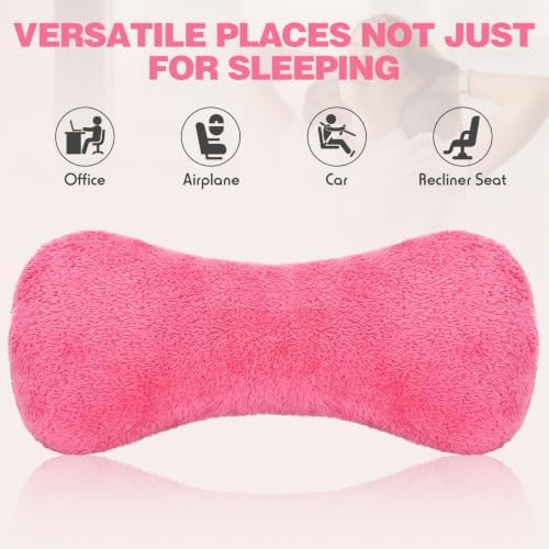 Colingmill 1 Pc Neck Pillow for Recliner Chair Headrest,Rose Red