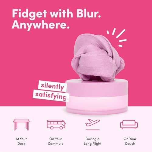 Speks Blur Sensory Slime Putty, Silent Stress Relief Tool, Desk Toy