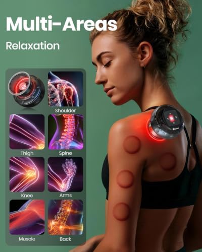 Smart Cupping Therapy Set with Red Light, Heat & Suction (1 Pack)