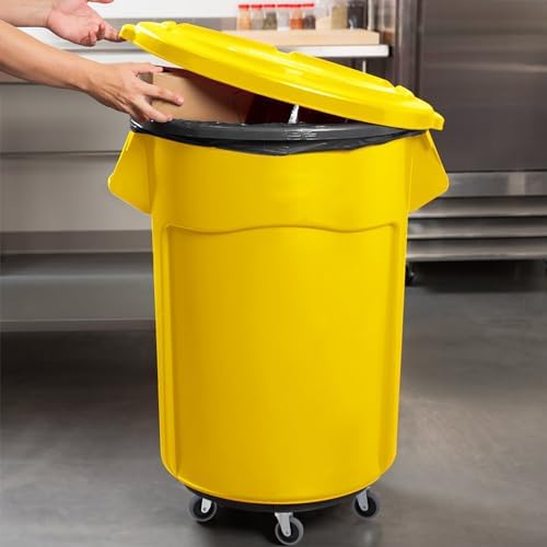 RILIDRI Replcament Casters for Brute Trash Bin Dolly Set of 5, 3-Inch Trash Can Dolly Replacement Wheels - 375LBs per Set