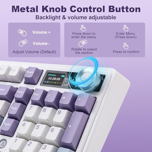 AJAZZ AK980 Wireless Mechanical Keyboard(Purple, Murad Switch)