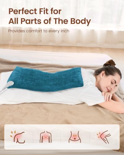 RENPHO Electric Heating Pad for Back with 10 Heat Levels, FSA Eligible HSA