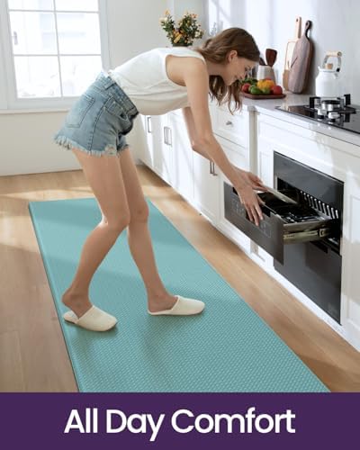 DEXI Kitchen Floor Mats Cushioned Anti Fatigue, 17x59 Standing Runner Rug