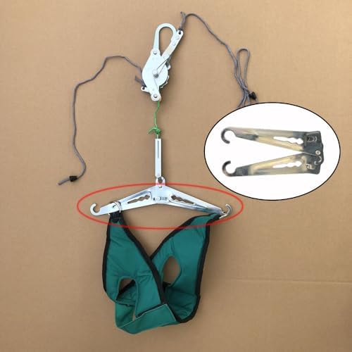 2 Pack Cervical Traction Device Hook Bracket Replacement Folding Support Hardware Parts for Portable Neck Stretcher Over the Door Posture Corrector Cervical Neck Traction Device Over Door