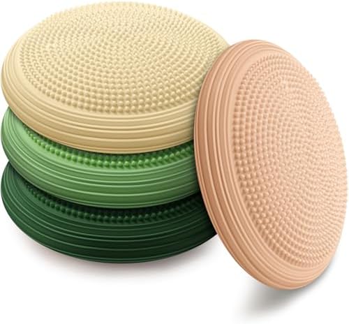 Libima 4 Pcs Wiggle Seat Inflated Wobble Cushion for Kids
