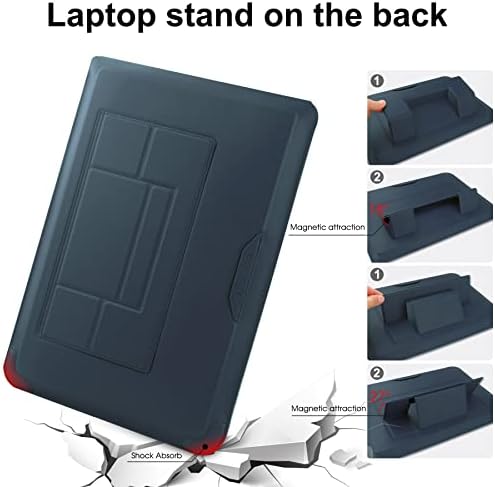 HoYiXi 15 16 Inch Laptop Sleeve Case Leather Bag for MacBook Pro 16 2021 & 2019/ASUS Vivobook 15/Huawei MateBook D15/HP 15.6" PC/MacBook Pro 15/Surface Laptop 3/Dell Inspiron 15/IdeaPad, Navy