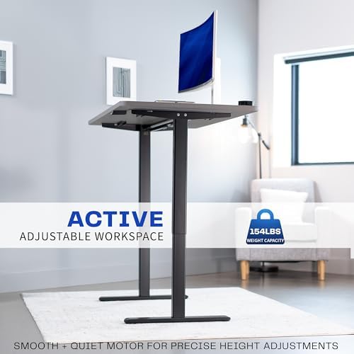 VIVO Dark Gray 60 x 30 in Standing Desk, DESK-KIT-0B6G